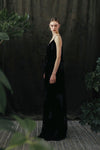 MUTEDANCE velvet embroidered suspender skirt MD24SS31